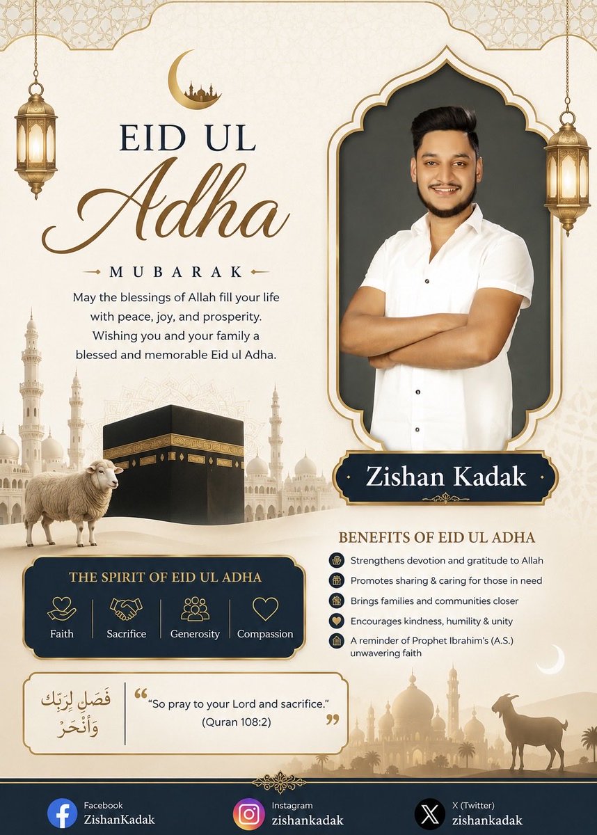 zishankadak's tweet photo. Eid-Ul-Adha Mubarak ❤️✨
.
.
.
#eiduladha #eidmubarak #festival #occassion #happiness #zishankadak #kadak #kota #jaipur #rajasthan #delhi #india https://t.co/qiQQTlYLk0