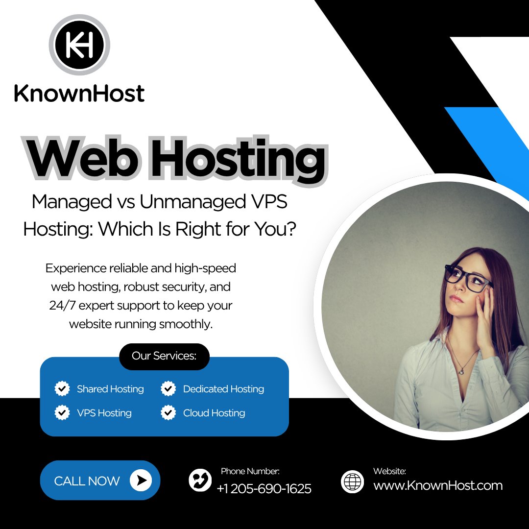 KnownHost's tweet photo. Managed vs Unmanaged VPS Hosting: Which Is Right for You?

To know more click the link below: 

https://t.co/YqHAuvny9m

#knownhost
#unmanaged
#managed
#vps
#whichoneisthebest? https://t.co/YkRQujMsJD