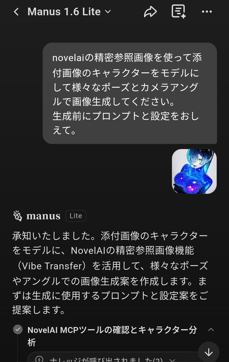 tohofrog's tweet photo. やったーーー！！！！！！
ManusAIでNovelAI生成できるようになったぜ！ https://t.co/zqBWpbn3w0