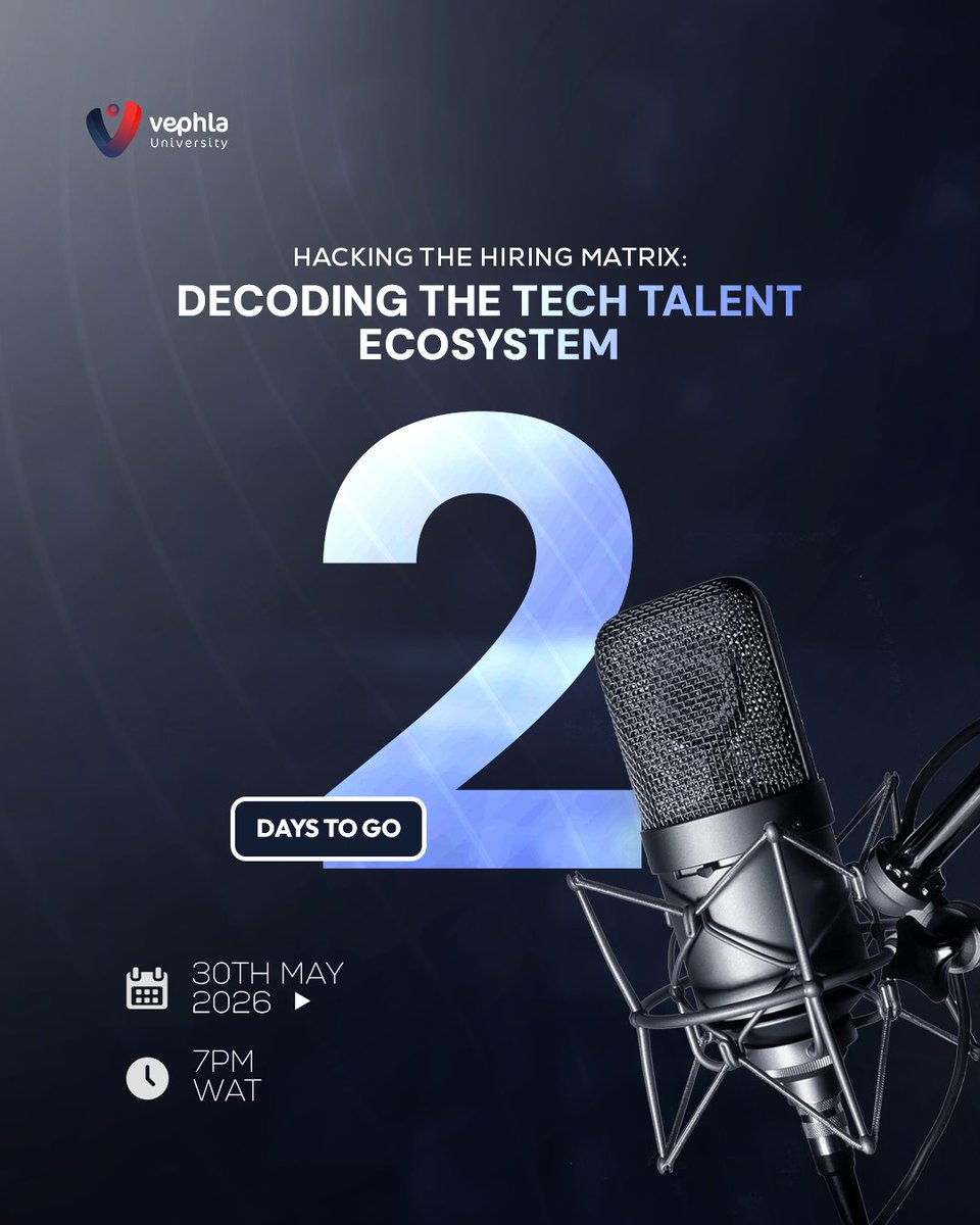 VephlaUni's tweet photo. 🚨 2 DAYS TO GO 🚨
The countdown is officially on! 🎉 https://t.co/S3hZO4BOJq