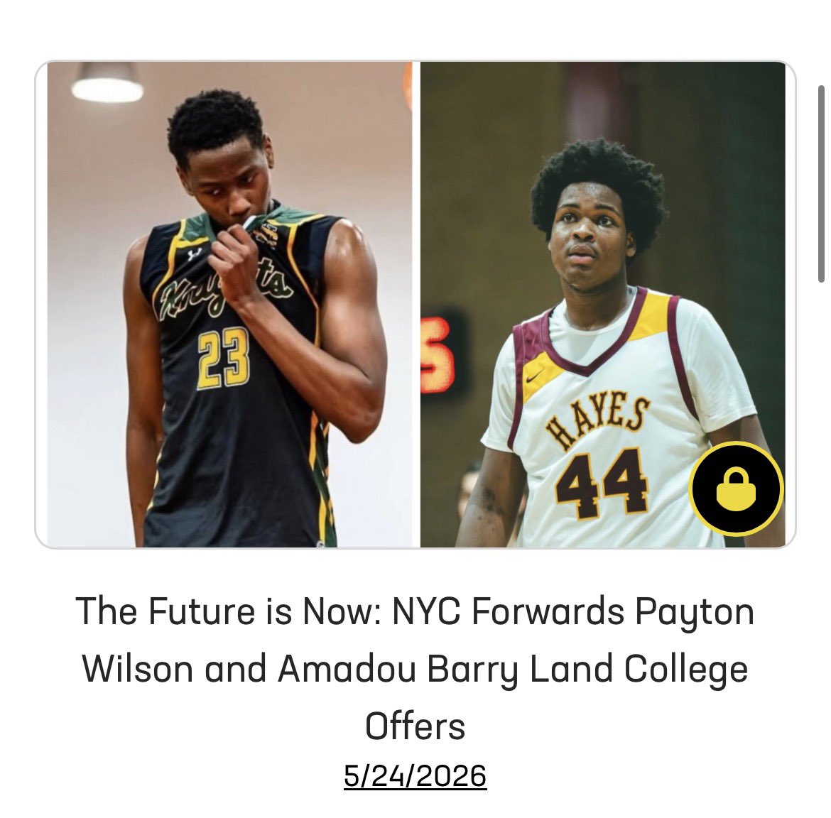 _BrianReichert's tweet photo. 2 emerging Bigs in NYC.

These two stars are building up for some big seasons in the @CHSAA_NYC 

They could end up facing off in the championship and both should receive plenty All League Votes.

https://t.co/tm6XtlwdzH https://t.co/siKrAHYPUI