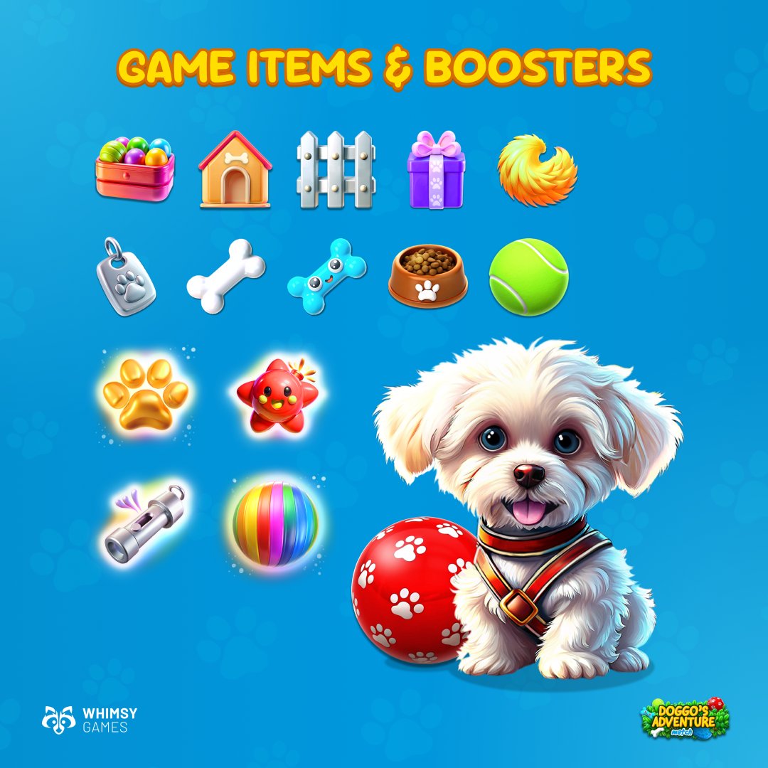 WhimsyGamesDev's tweet photo. WHO LET THE DOGS OUT??? 🐶
Doggo’s Adventure was too fun to keep under wraps.

A playful match-3 project we developed full-cycle — from art direction and UI to gameplay feel and visual polish 🎨

https://t.co/2qrppKR1nF
Full-cycle development by Whimsy Games
#GameDev #Match3Game https://t.co/5qJ5Vr9ZXy