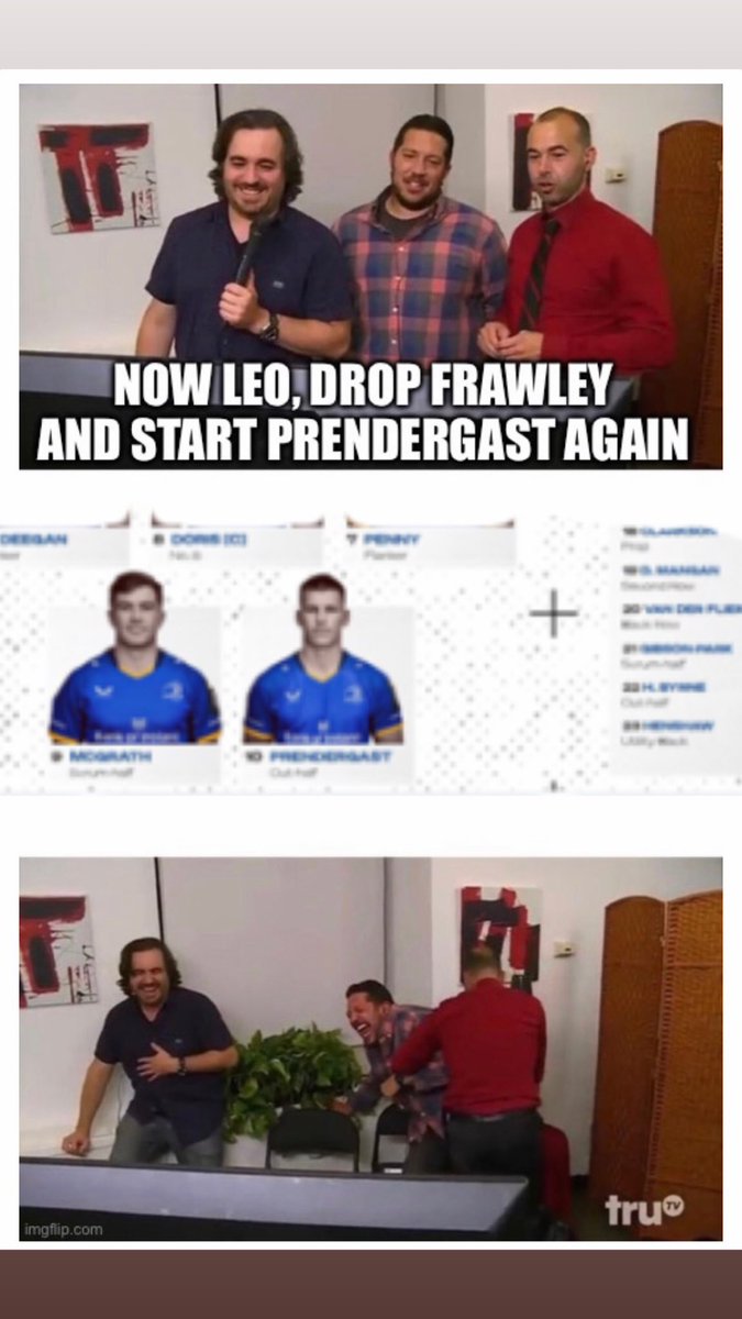 YearlyBottlers's tweet photo. Leinster have turned into some banter club these days
#arewehuman https://t.co/2ozaZjq7qF