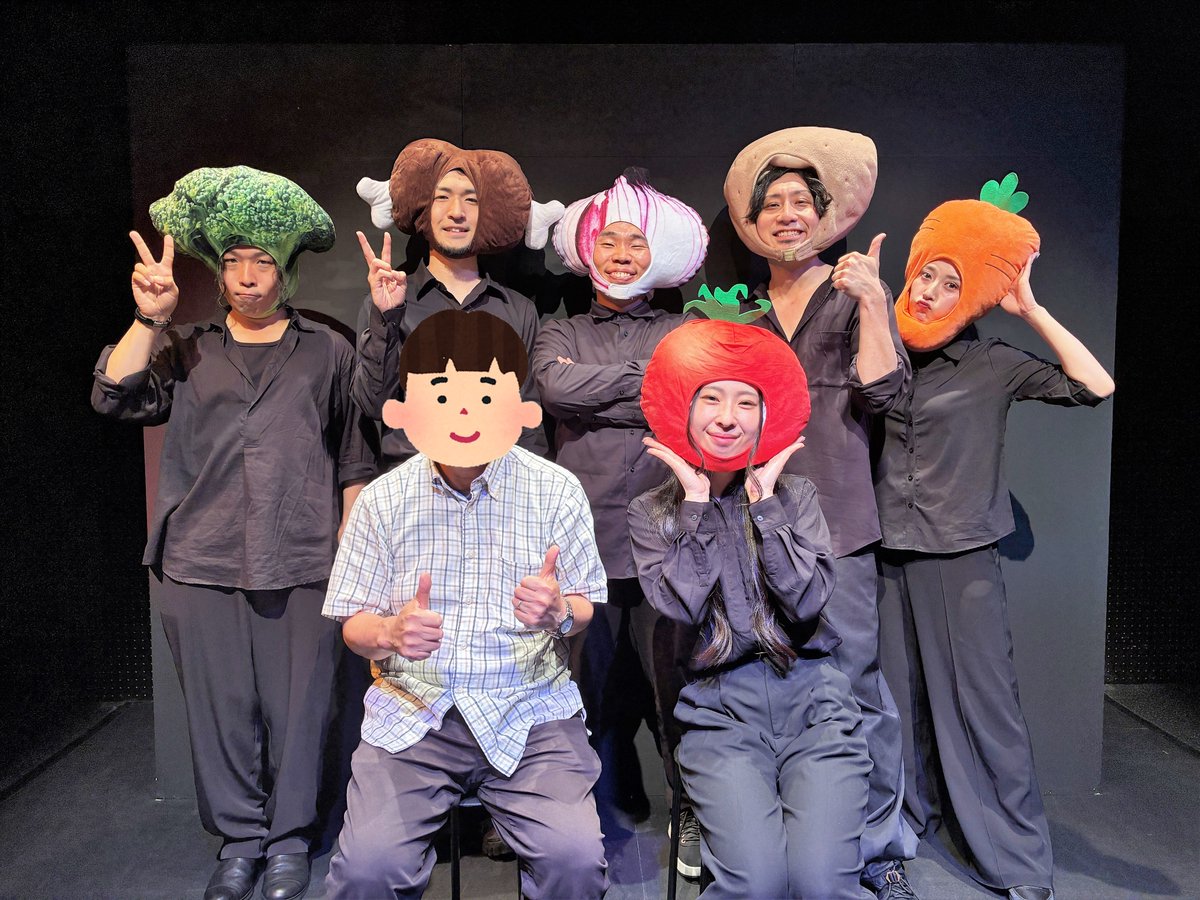 yattokame1000's tweet photo. 5月27日(水)
グッナイ Dream.ver
昨年今年とPUB内で演じられた演目の豪華版。
舞台を小劇場に移し演者を3人から7人に増強!しかもこの日は #KIMYO メンバーに #加川未友 さんを加えた一夜だけの”KIMYO回”!
先日の3人ver.に更に輪をかけた迫力と面白さ!未友さんもしっかり”KIMYO”してた!
#グッナイ https://t.co/aZDQyyNM4W