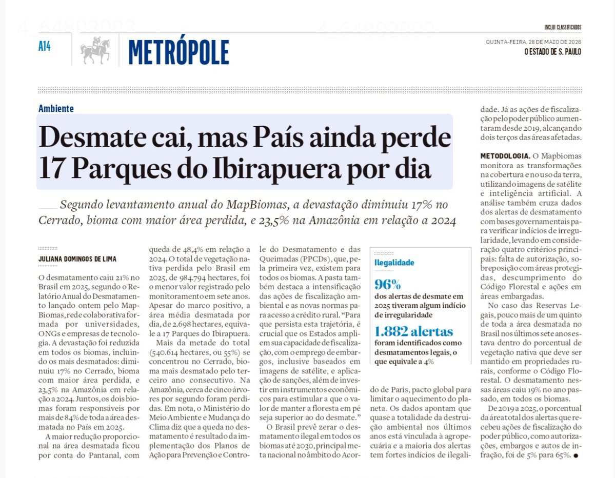 parego's tweet photo. A midia calhorda hipócrita vira lata tem aversão de dar nome aos bois.....

Governo do Miliciano Negacionista Golpista estava destruindo o #Brasil, de 2019 ate 2022.

Quando entraram #LulaPresidente e @MarinaSilva, a tendência foi revertida radicalmente.

😉😎💪🇧🇷

@JornalOGlobo 
@Estadao