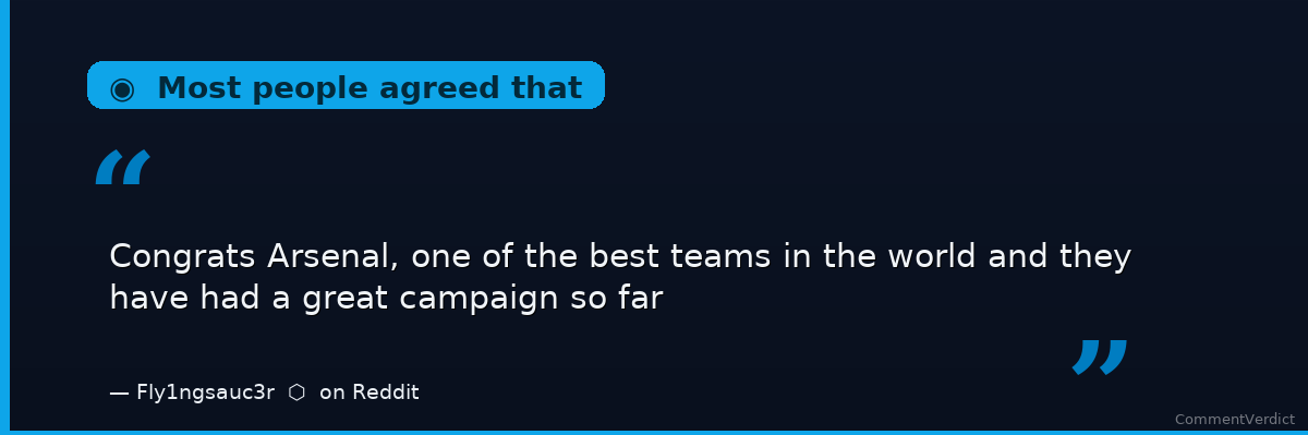 CommentVerdict's tweet photo. @SkySportsNews "Arsenal's got this! As one fan put it: 'Don't underestimate Arsenal ❤ we gonna surprise PSG and the world ❤' The optimism is palpable among Gunners supporters." https://t.co/m6TMR5Tm6s