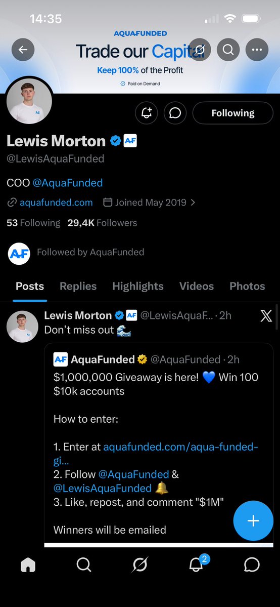 WhaleChartWatch's tweet photo. @AquaFunded @LewisAquaFunded $1M 🌊 https://t.co/Q4Hx7dj76J