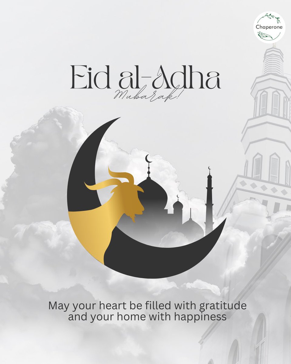 Chaperoneindia's tweet photo. Eid al-Adha Mubarak 
May this festival bring peace to your home, warmth to your heart, and endless moments of togetherness. 
#eidaladha #EidMübarek #EidMübarek #عيد_الأضحى https://t.co/HsdNZAlXLK