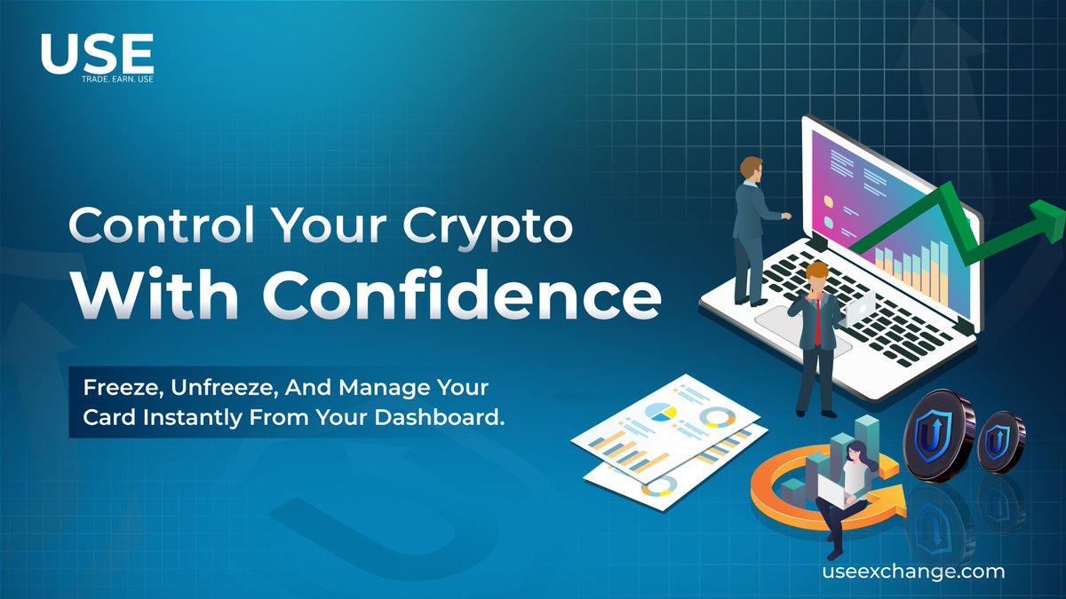 useexchange's tweet photo. Control and visibility remain essential for digital asset access.
UseExchange combines secure card management with seamless operational control.

https://t.co/i4gUBFIROt

#UseExchange #CEX #Fintech #CryptoCards https://t.co/bvO6WbqjXK