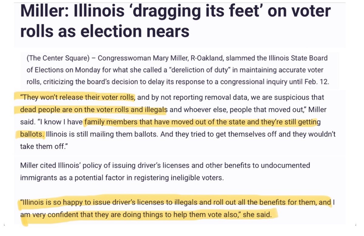MissinRoyko's tweet photo. Illinois refuses to comply with the DOJ’s request to turn over the state’s voter rolls for auditing - 

You know to make sure that  dead people, people who have left the state, and here’s the big one, IILLEGALS are not eligible to vote 

Geez I just can’t understand why Pritzker’s team is refusing to comply, can you?

If ONE just ONE news station in Chicago went full speed ahead to expose what Pritzker and the Democrats are doing to Illinois’ voter integrity with voter rolls and pressure them to release the rolls for auditing, we might just see a Republican elected now and then