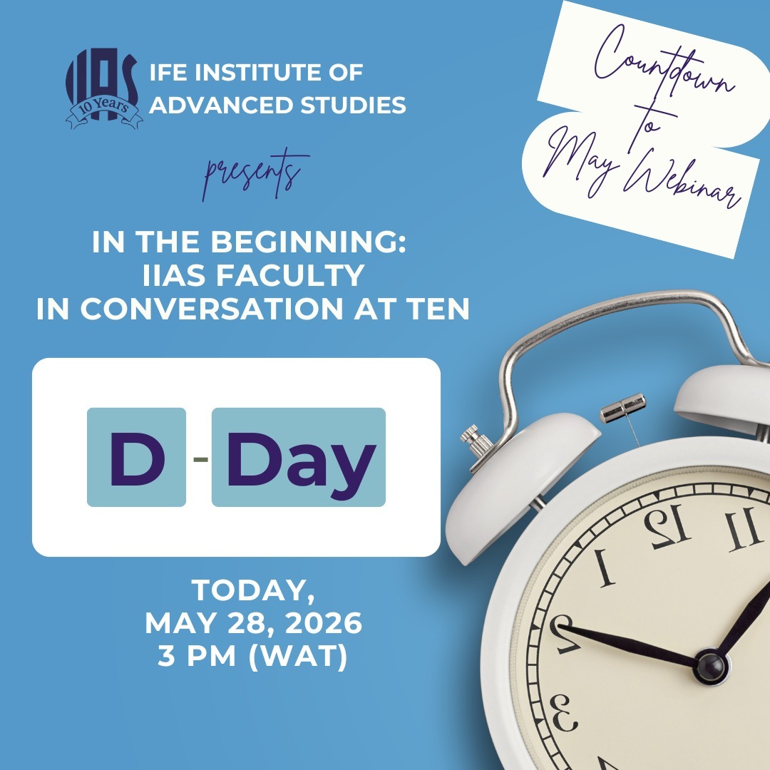 ifeias's tweet photo. Join us TODAY for the IIAS May Webinar, as we reflect on a decade of academic excellence, growth, and impactful discourse.
Have you set your reminders yet?
Set your alarms and clear your schedules.
SEE YOU SOON!
#IIASAtTen #IIASWebinar #Countdown #iias https://t.co/X3J178OYfF