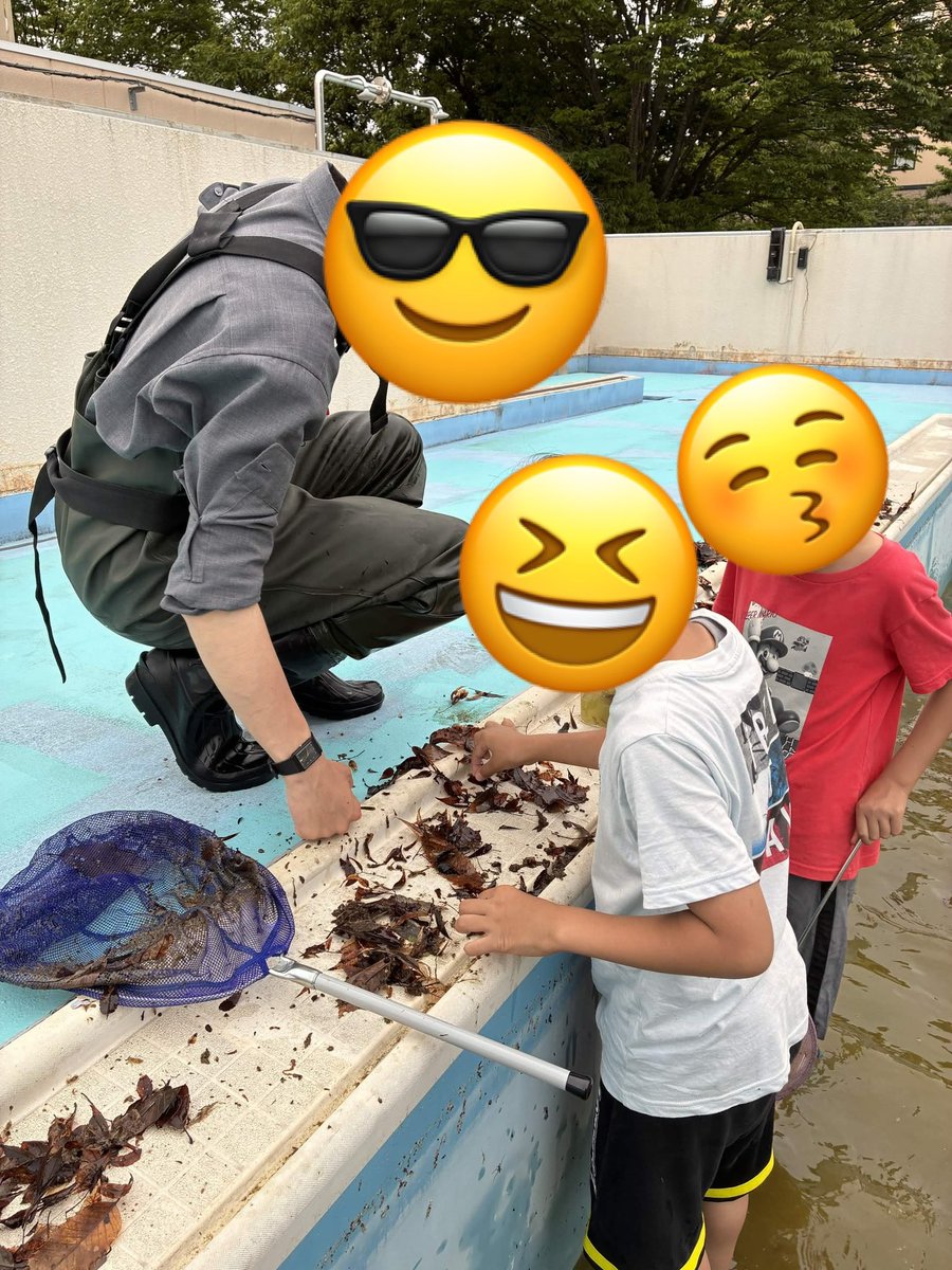 tmunathis's tweet photo. 愛宕小学校さんでプール掃除前のヤゴ取り会をしてきました🙌 https://t.co/NVnRSTWxEz