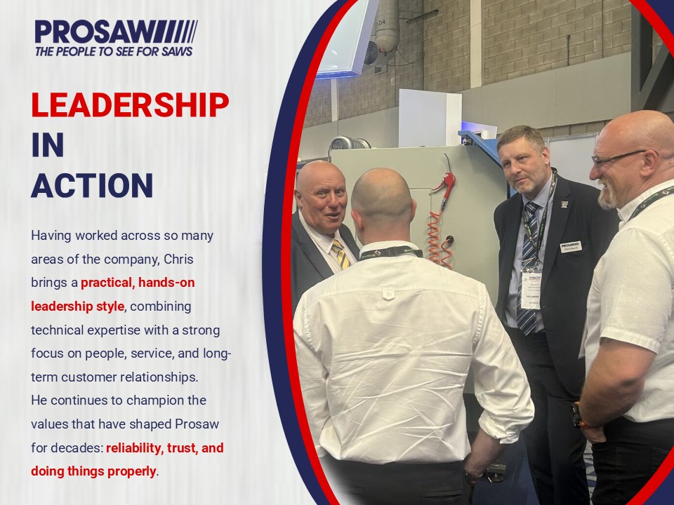 ProsawLimited's tweet photo. 🎺📢👋🏻👏🏻We’re delighted to welcome Chris Burns as Prosaw’s new Managing Director, following Phil Crick’s retirement after 41 years with the business. 

Read our interview with Chris on the future of Prosaw 👇
https://t.co/eR4mzCM5pv

#Prosaw #LeadershipTransition #Engineering https://t.co/TGcU3Oyu9a