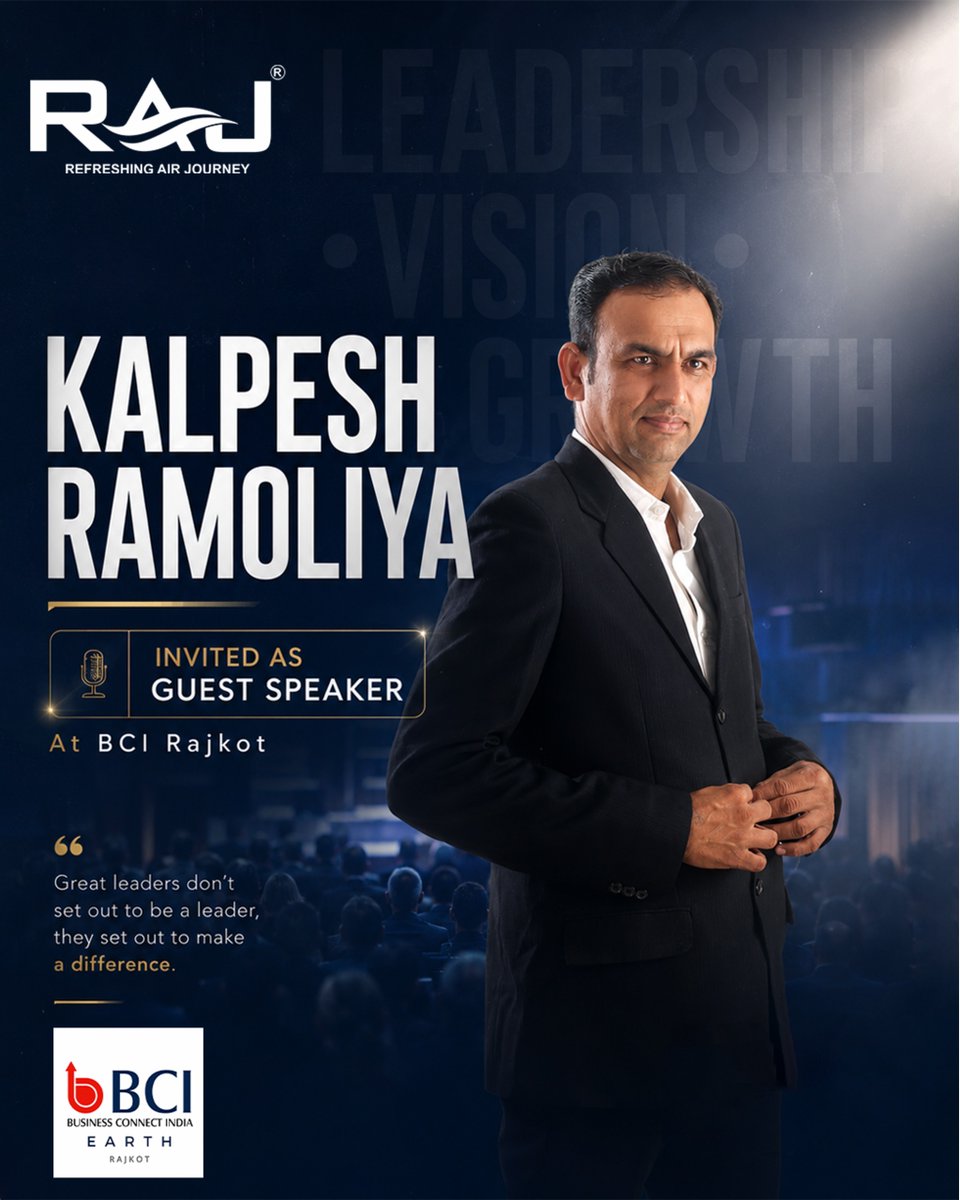 raj_cooling_'s tweet photo. Honoured to be invited as a Guest Speaker at BCI Rajkot.  

Great discussions on leadership, growth and entrepreneurship with an inspiring community of professionals and business leaders.  

#leadership #businessgrowth #vision #innovation #corporateleadership https://t.co/gT28koAAj4