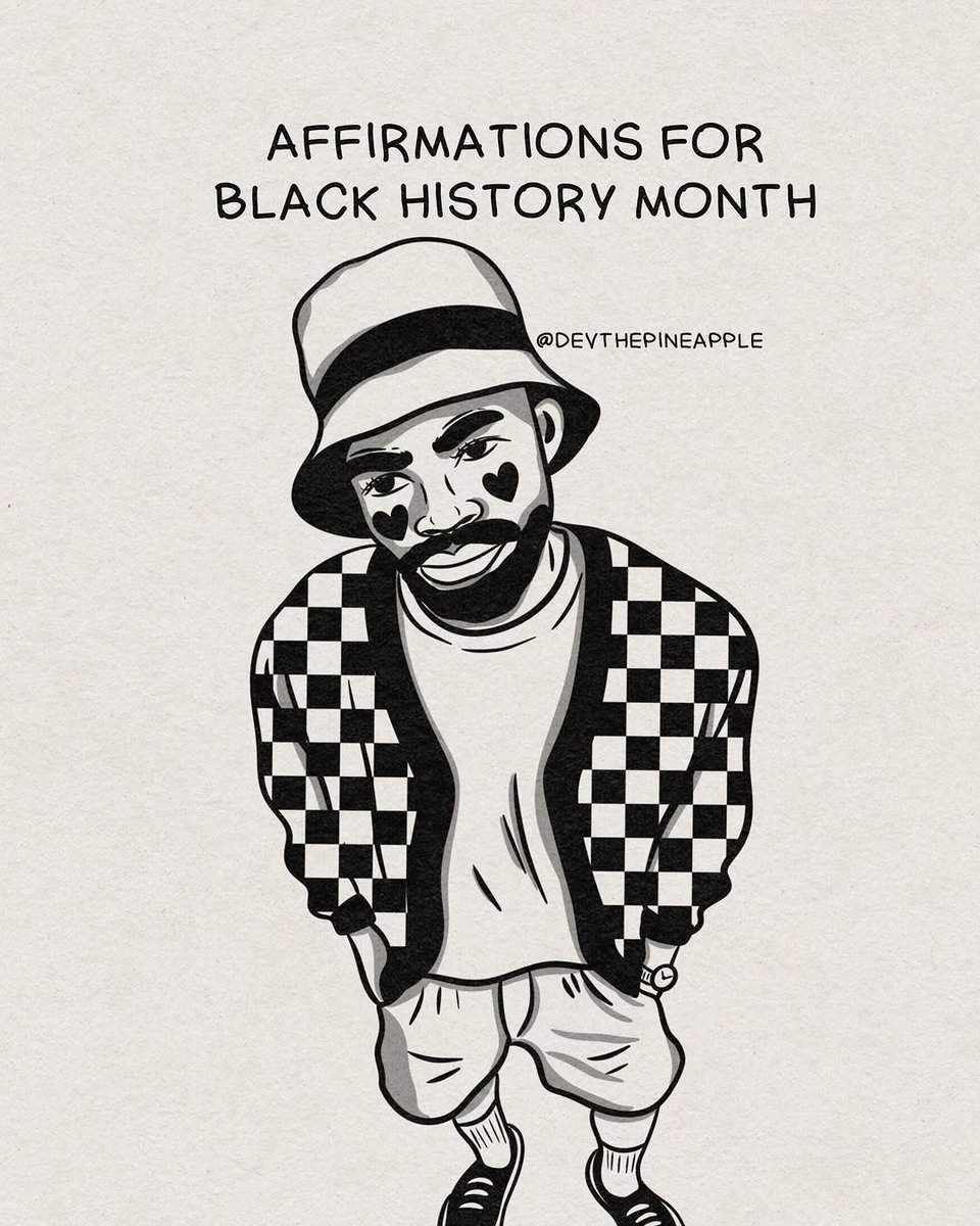 devthepineap745's tweet photo. Affirmations for Black History Month🖤
"Hold fast to dreams, for if dreams die, life is a broken-winged bird that cannot fly." -Langston Hughes https://t.co/t4aIWniTyG