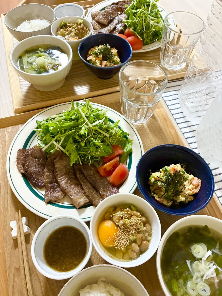 verde_2018's tweet photo. 娘と2人飯
⚪︎サラダチキン新玉サラダと新じゃが挽き肉甘辛煮
⚪︎和牛焼き肉と鰹節和風ポテトサラダ
⚪︎味噌ダレチキンカツとかぼちゃサラダ
⚪︎ツナトマトパスタ(豆パスタZENB)と前日残りのチキンカツでコブサラダ https://t.co/7WW3NcZbyG