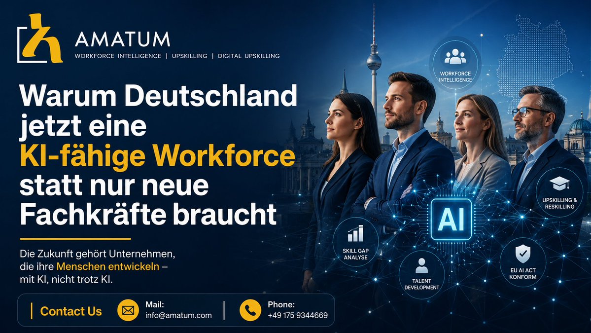 robertpurcell39's tweet photo. Wie deutsche Unternehmen mit Workforce Intelligence versteckte Kompetenzlücken sichtbar machen können
#aiworkforce #careerdevelopment #upskilling #reskilling #learningplatform #workforceintelligence #skilldevelopment #talentmanagement
https://t.co/1MexFmWVvQ https://t.co/6SGQIJqIwS