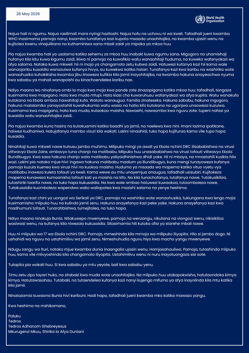 Tedros Adhanom Ghebreyesus tweet media