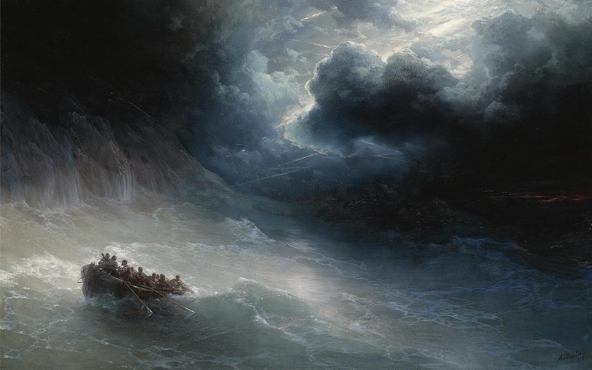 SeekAfterBeauty's tweet photo. The Wrath of the Seas (1886), by Ivan Aivazovsky https://t.co/o4O2mZJxaD