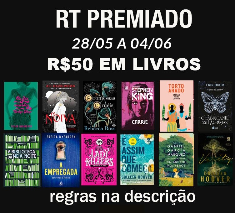 promosdelivro's tweet photo. 📚 RT PREMIADO 28/05 a 04/06 📚  

🎁 Prêmio: R$50 em livros 

Quanto mais interagir com a página (seja com RTs, comentários e curtidas), mais chances de ganhar!

Regras:
- Seguir @promosdelivro
- RT e Curtir esse Tweet 

Resultado: 05/06 🍀 https://t.co/3ql8wgYtyA