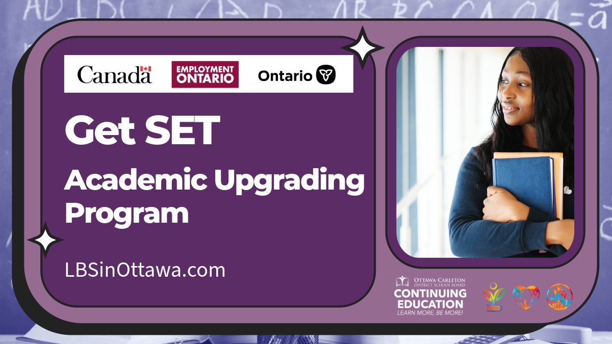 OCDSB_ContEd's tweet photo. Upgrade your skills! Improve reading, writing, math, or tech skills & meet school admission requirements.
Unsure of your academic path? Our new class in Sept 2026 will help you explore your options.
Learn more: 🔗 https://t.co/2SiYLTgsyq
#AdultLearning #OCDSB #Ottawa https://t.co/Elo2zNb0b9