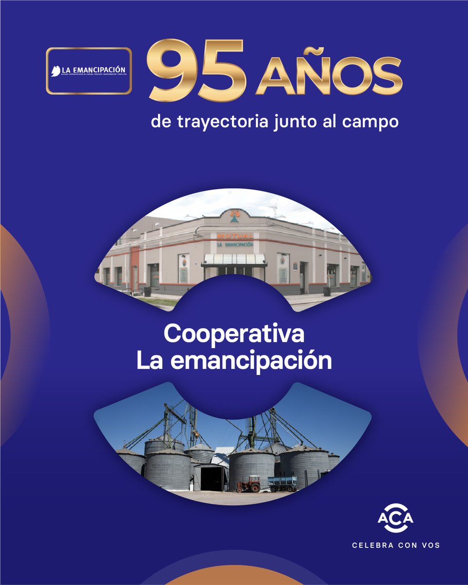 ACAcoop's tweet photo. ¡Felices 95 años Cooperativa La Emancipación! 🎉

Celebramos este aniversario agradeciéndoles por su aporte al desarrollo de nuestro Tejido Cooperativo.

¡Sigamos trabajando y cooperando juntos para construir un futuro mejor! 🤝 https://t.co/UeiiBckBjG