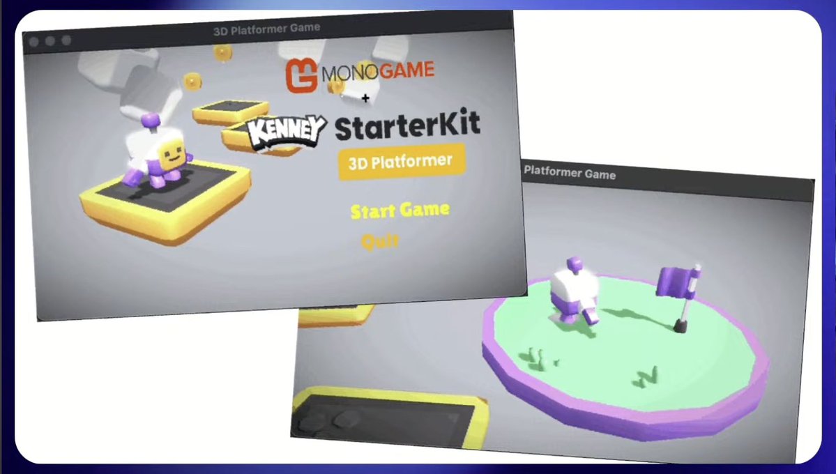 MonoGameTeam's tweet photo. MonoGame University w/Simon Jackson is on TODAY and continuing to show us the upcoming 3D Platformer!

When:
Thursdays @ 10:00 EDT, 15:00 UTC+1/BST, 16:00 CEST

Watch him on:
FB: https://t.co/ssjaV8YBOS
Tw: https://t.co/FiHkLsBlrJ
YT: https://t.co/sBopVp0rfE

#indiegamedev #indie https://t.co/s5cUEYceXh