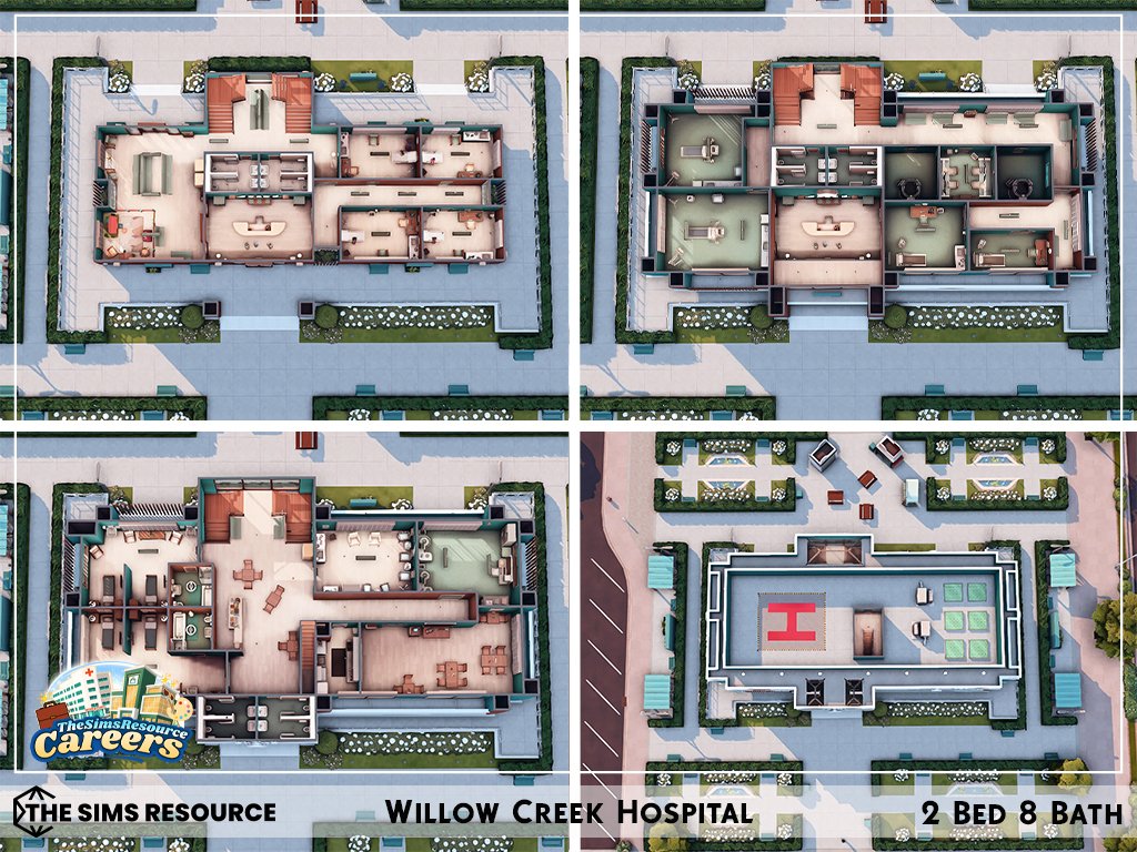 Sharon337TSR's tweet photo. Willow Creek Hospital
50 x 50 lot
2 Bed 8 Bath
$356,985
Download @ https://t.co/EbyMHxiy7q
@TheSimsResource @TheSims
#TheSims4 #TS4 #nocc #thesimsresource #ShowUsYourBuilds #SimsCreatorsCommunity https://t.co/Kz8f9FL2t8