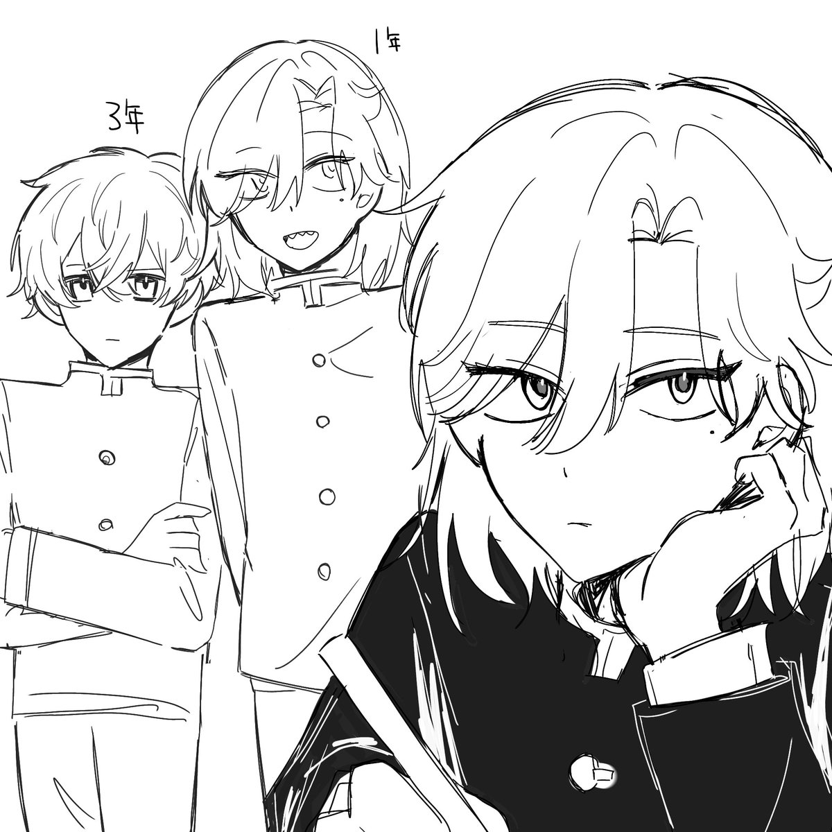 RR_ou718's tweet photo. 学パロだび＋ゆい https://t.co/Sj2DDK8elH