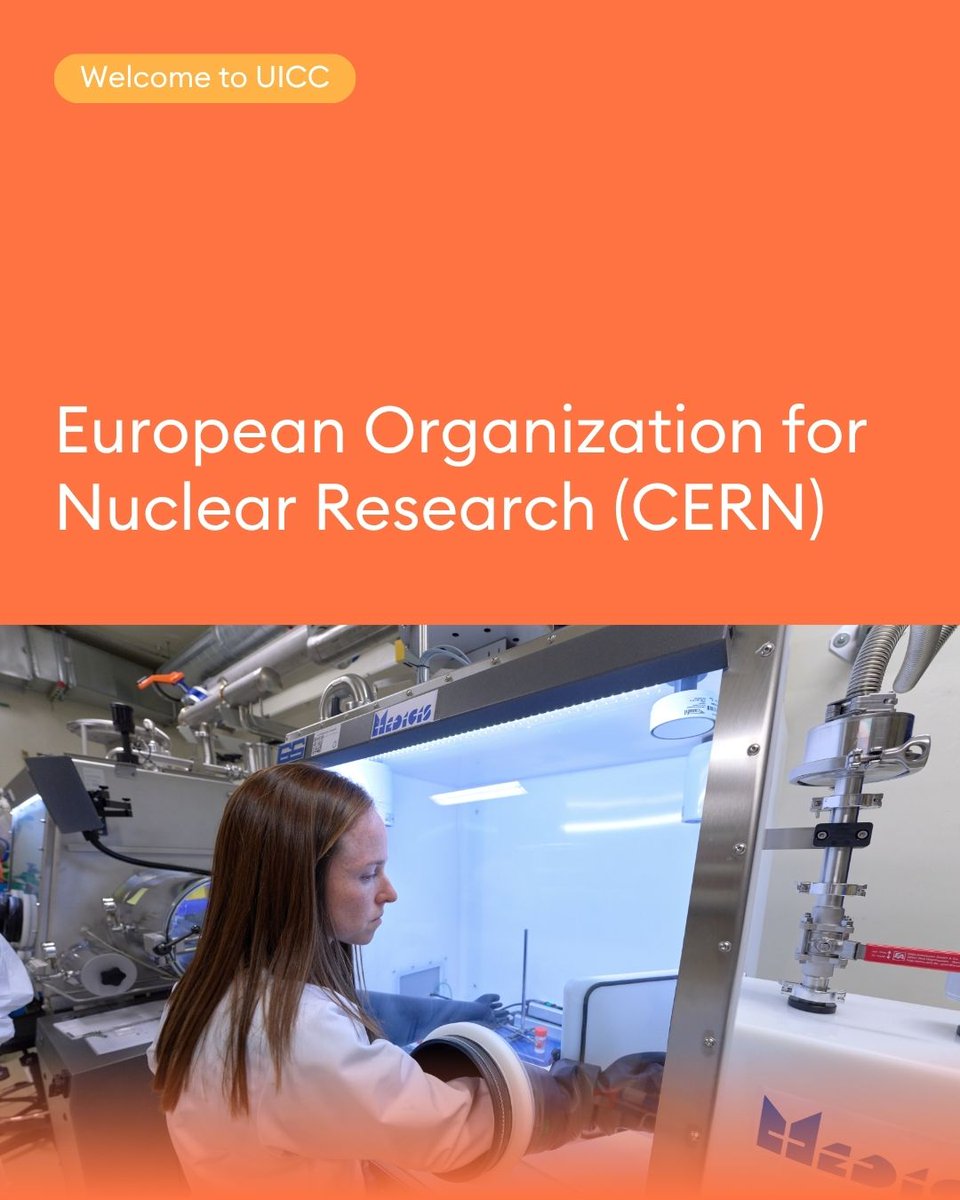 uicc's tweet photo. We’re excited to welcome  the  European Organization for Nuclear Research, known as CERN, to the UICC community. 🎉  Welcome to the UICC  network, CERN.

#UICCmembers https://t.co/Yk0e8mFfdW