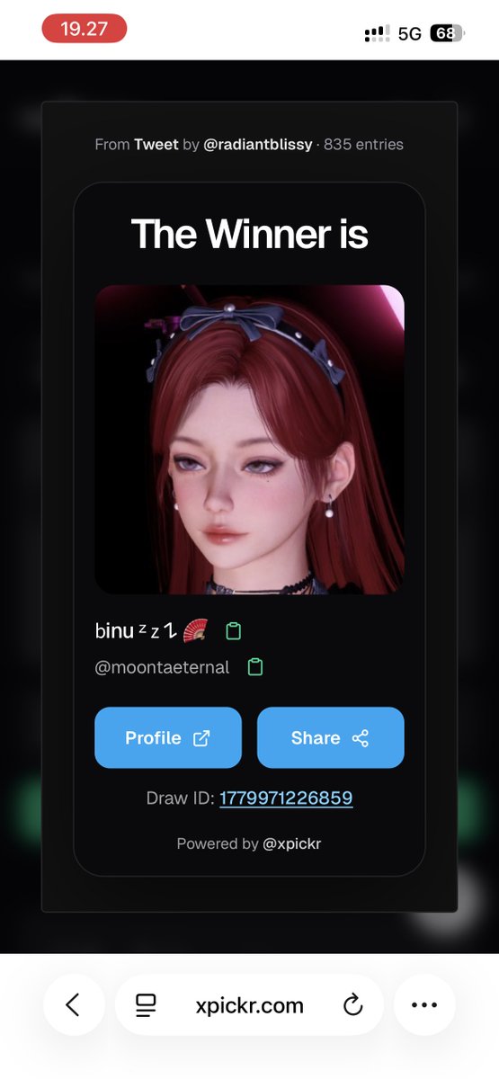 radiantblissy's tweet photo. Congrats to all the winners! 🎉
Aurum pass:
- @ruedescent
- @yelshenLoml 
- @PhuongloveZayne 

60 diamonds:
- @someone_ilikeu 
- @aishadarcy_ 
- @szuesu 

GAMG full membership:
@moontaeternal 

Thanks to everyone for all the birthday wishes and sweet messages. 🤍 https://t.co/A4LbdLW91v