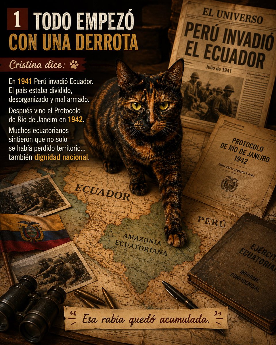 cesarluis_ec's tweet photo. Hace 82 años Ecuador entró en un ciclo político del que quizá nunca salió. 🇪🇨

“La Gloriosa” derribó a Arroyo del Río, devolvió a Velasco Ibarra y consolidó el choque eterno entre caudillos fuertes e instituciones débiles.

Cristina te lo explica. https://t.co/cDEkyXJWdF