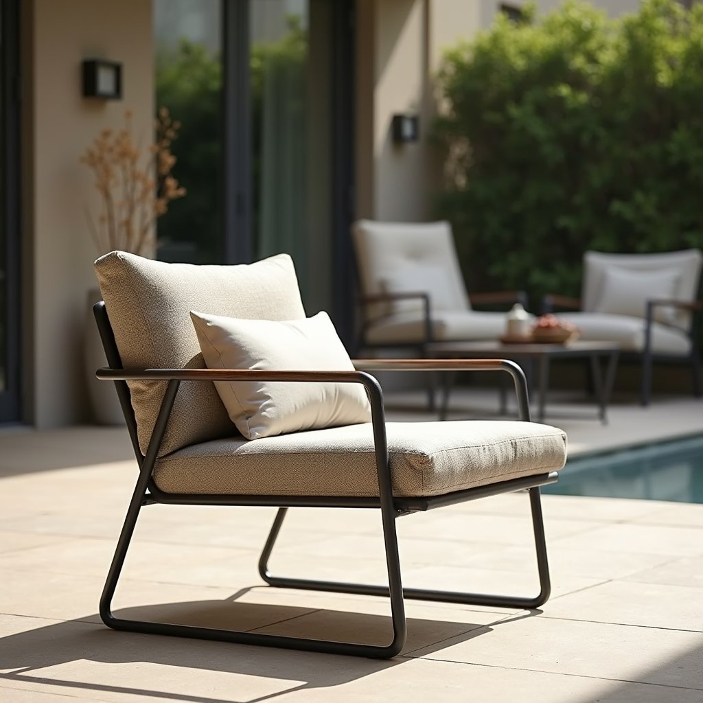 Higold_Usa's tweet photo. Designer comfort with a small footprint: HIGOLD’s compact patio chair frees up space without sacrificing luxury. Premium materials, rock-solid build, free shipping and 30‑day returns. Try it risk-free at https://t.co/Id15skBBUh #OutdoorDesign https://t.co/G6XAqahd8U