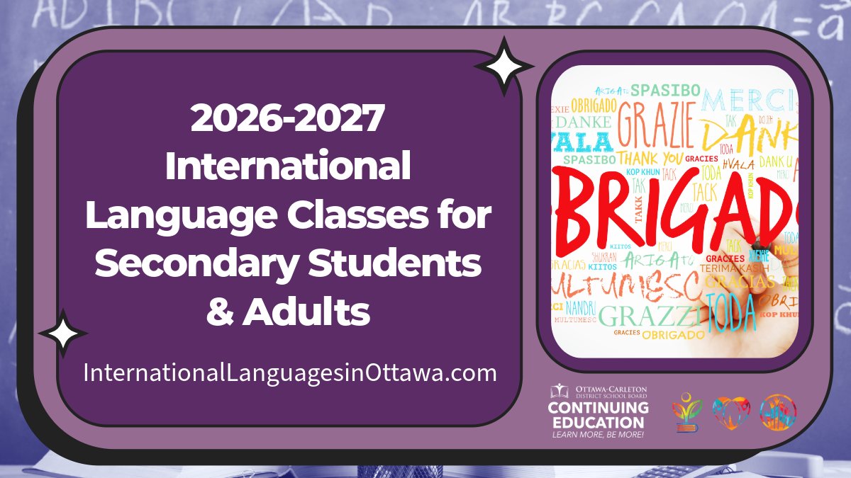 OCDSB_ContEd tweet picture