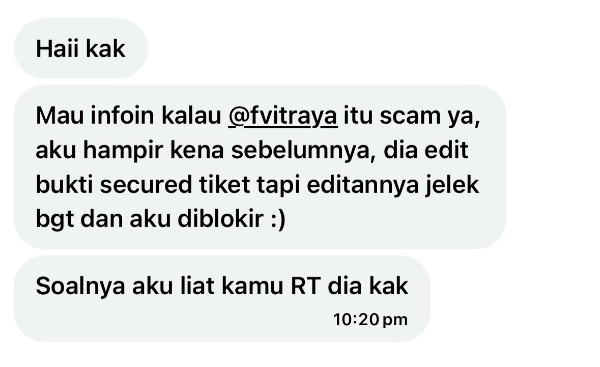 taegbi's tweet photo. @syyevwfv @fvitraya scammer https://t.co/ayhq1MugMT