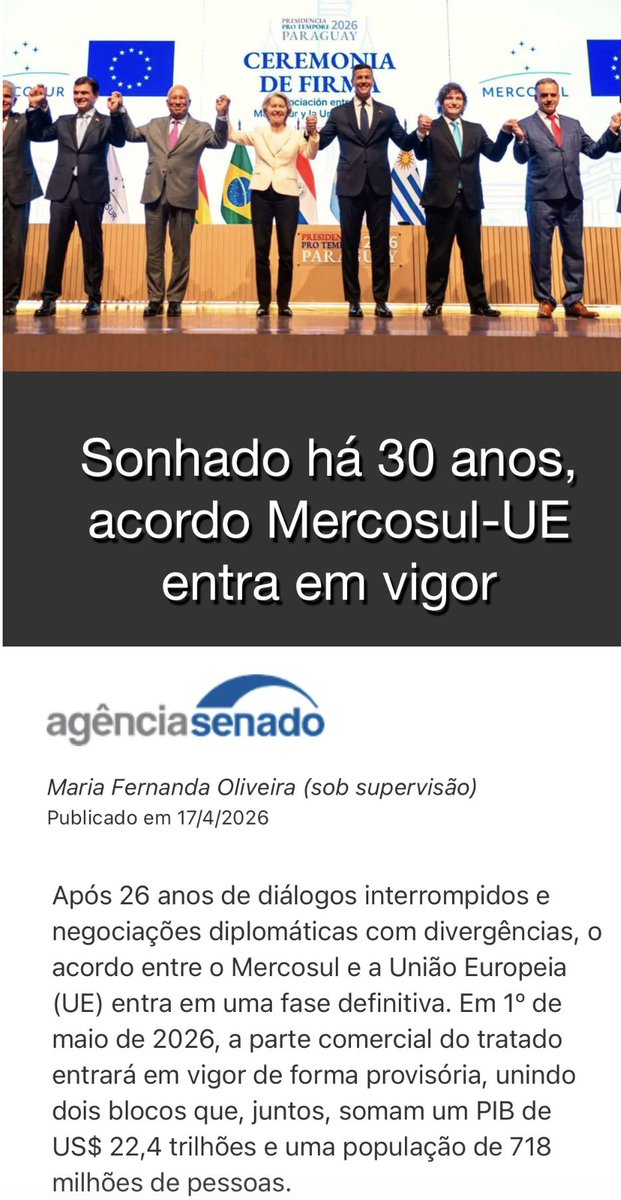 Samuelsworld's tweet photo. 🗳️🗳️ Primeiro turno? 

- Isenção de imposto de renda até R$5k

- Fim da escala 6 x 1

- Acordo Mercosul com União Europeia 

- Trump amigão do Lula 

Só essas 4 coisas já deveriam dar vitória fácil para o Lula, sem falar em desemprego na mínima, bolsa nas alturas, Dólar baixo, e PIB crescendo. 

Isso deveria fazer ele ganhar contra qualquer um, mas ainda mais contra uma oposição fraca do rachadinha, castelo ra-tim-bum e um desconhecido a oposição quer dar a eleição para o PT.
