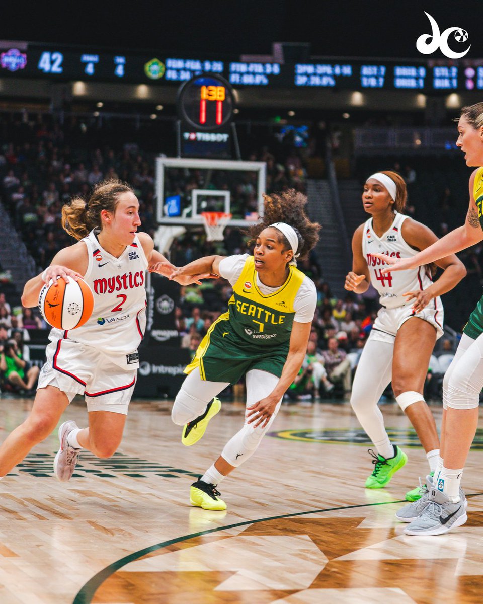 WashMystics's tweet photo. First game in a Mystics jersey ✔️
9 PTS, 5 RBS &amp; 3 AST for Alicia https://t.co/5dfjaAeocc