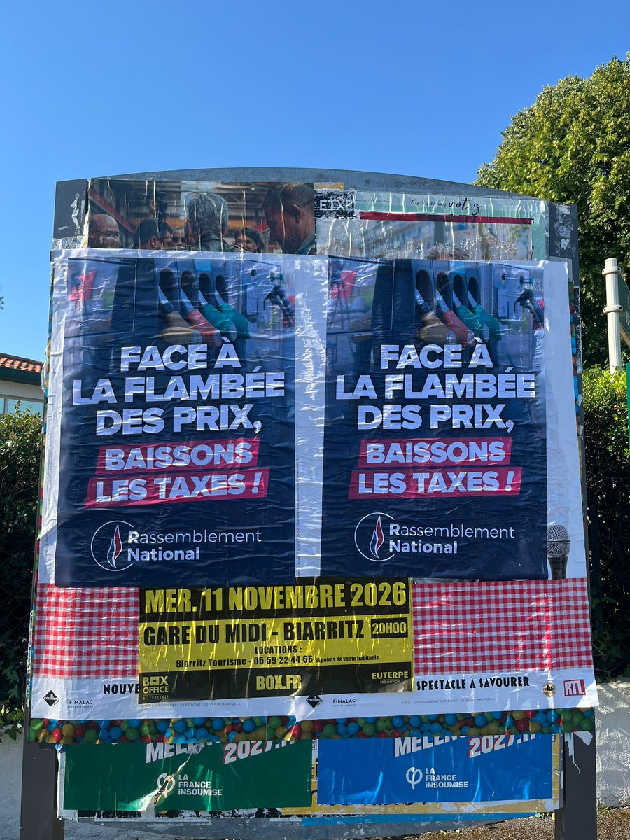 PierrePali757's tweet photo. Dès 7h ce matin, collage à Anglet et Boucau avec Marine et Tristan 💪🇫🇷
Face à la flambée des prix, le RN propose des mesures concrètes pour redonner du pouvoir d’achat aux Français.
On continue d’occuper le terrain sur la Côte basque.
#RN64 #Anglet #Boucau https://t.co/7fZDaFHEsQ