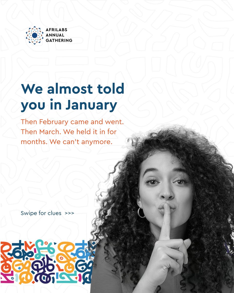 AfriLabs's tweet photo. After months of planning, we’re finally ready to share a glimpse of what’s next. 

🔹 4 clues 
🔹 1 destination 

#AAG2026 is on the horizon, and we’re looking forward to welcoming you there. Until then, tell us: which country do you think will host us next?👇

#AfriLabs https://t.co/rD5nXy1ExV