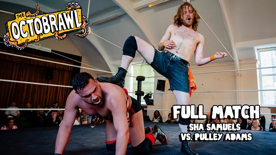 PWCOLOSSUS's tweet photo. The Rockstar meets The East End Butcher for the first time!

@Shasamuels vs. Pulley Adams!

Watch it:
https://t.co/zst2BPJKsO https://t.co/xltWmstiik