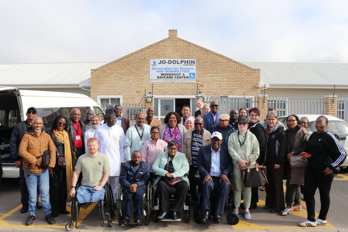 WCProvParl's tweet photo. As part of its 3-day programme in Cape Town, the Forum for Commonwealth Parliamentarians with Disabilities visited the Jo-Dolphin Swartland Association for Disabled Persons in Malmesbury today. @CPA_Secretariat https://t.co/IRWZNJadoC