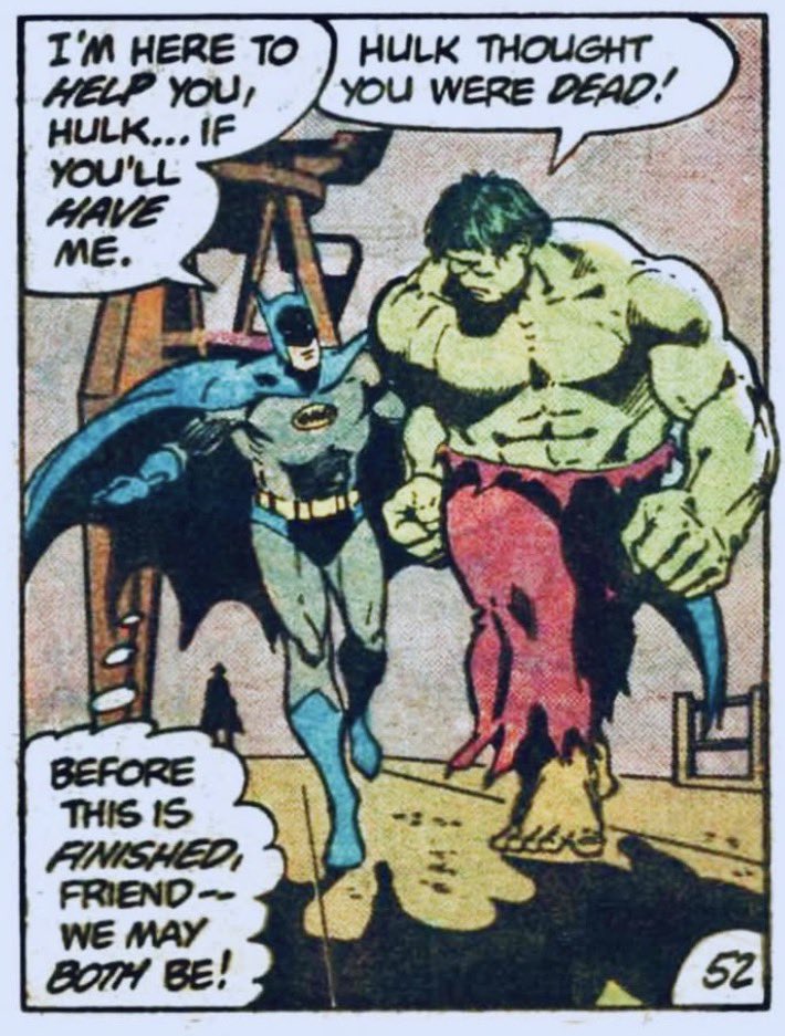 EmersonFable's tweet photo. Batman &amp; Hulk https://t.co/1TKdhlFaJL