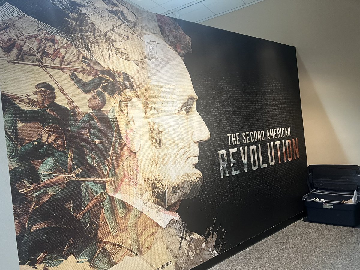 ProfMSinha's tweet photo. Historian here so honored to have curated the 250th exhibition, The Second American Revolution, @ALPLM in Springfield based on my new book #theriseandfallofthesecondamericanrepublic starting next week until January 17 2027. https://t.co/j3n3UoYP8s https://t.co/3oEuskuNLS