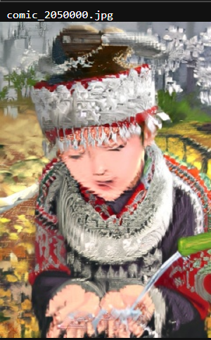 image_upscaling's tweet photo. test image quality improved, loss still goes down https://t.co/WJt9pksMdO
