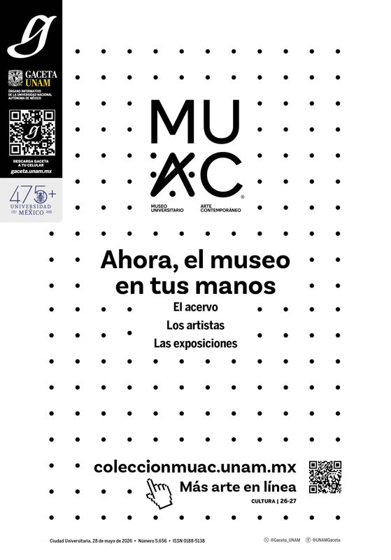 UNAM_MX's tweet photo. #PortadaGaceta Ahora, el MUAC en tus manos > https://t.co/Vxd7xLXi8J

Consulta el nuevo número de @Gaceta_UNAM > https://t.co/njCfGqWCUo https://t.co/wjwlpttmJ6