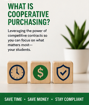PeppmProgram's tweet photo. What is cooperative purchasing?

Cooperative purchasing allows schools &amp; public agencies to leverage competitively solicited contracts instead of conducting their own lengthy bid process — helping organizations save time &amp; money.
https://t.co/4qryBAtYLw 
https://t.co/KyjqIpFPrR https://t.co/d9dVprIXeM