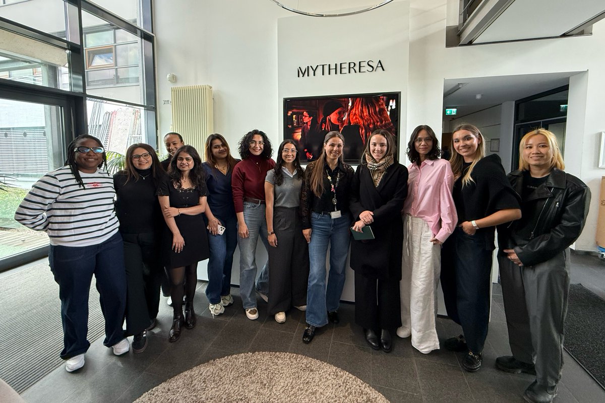 EU_group's tweet photo. 🇩🇪 Our EU Munich students recently gained insight into how digital innovation, customer experience, and luxury fashion come together within one of the leading global e-commerce platforms, during an immersive company visit at @mytheresa_com https://t.co/h7upiGKsOf