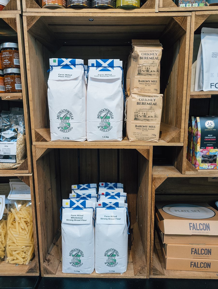 ErringtonCheese's tweet photo. 🌾We have recently added a small beremeal and flour range to the shelves at the Barn, including products from Orkney’s Barony Mill and Eviedale Bakehouse, alongside Mungoswells flour from East Lothian. Find out more here 👇

https://t.co/6afKFAsAgS https://t.co/zAZ2CwkTQj