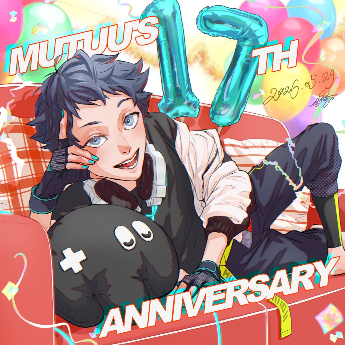 11take_fan's tweet photo. 🎊17周年おめでとうございます🎉
今までもこれからも応援しています！

#俺たちのむつーか絵せよ https://t.co/7EK9I7KC9H