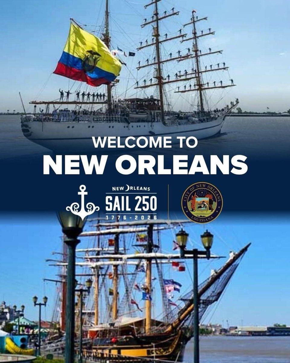 LafitteTrading's tweet photo. New Oleans launches America’s 250th Anniversary Celebration on the banks of the Mississippi River. ~Jean Lafitte🏴‍☠️👑 #jeanlafitte #PirateKing #lafittetradingcompany #piratekingcoffee #frenchquarter https://t.co/XPpE3Zr59l